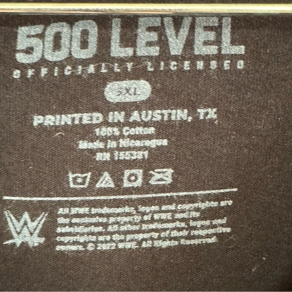 500 Level WWE Cody Rhodes American Nightmare Black Graphic T-Shirt 3XL